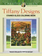 Creative Haven Tiffany Designs Stained Glass Coloring Book foto