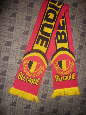 Fularul suporterilor Echipei Nationale de Fotbal a Belgiei , L=140cm foto