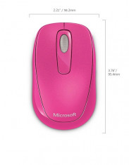 Mouse MICROSOFT; model: 1000; PINK; USB; WIRELESS; foto