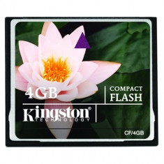 CF CARD KINGSTON; model: CF/4GB; capacitate: 4 GB; culoare: NEGRU foto