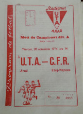 program UTA - CFR Cluj foto