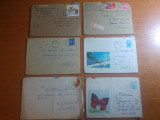 Lot 6 plicuri circulate anii &#039;60 - in toate plicurile sunt si scrisori (4)