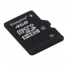 MICRO SD CARD KINGSTONE; model: SDC4/4GB; capacitate: 4 GB; clasa: 4; culoare: NEGRU foto