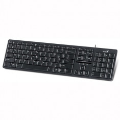 Tastatura GENIUS, model: SLIMSTAR 120, layout: US, NEGRU, USB/PS2 foto