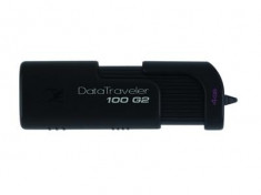 USB STICK KINGSTON; model: DATA TRAVELER 100 GEN 2; capacitate 32 GB; Interfata 2.0; culoare: NEGRU foto