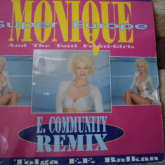 monique tutti frutti girls super maxi single 12" vinyl muzica italo disco VG