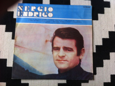 sergio endrigo album disc vinyl lp muzica pop slagare usoara italiana EDE 0655 foto