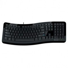 Tastatura MICROSOFT; model: COMFORT CRUVE 3000; layout: US; NEGRU;USB foto