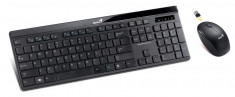 Kit Tastatura + Mouse GENIUS; model: SLIMSTAR I8150; layout: US; NEGRU; USB; foto