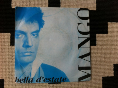 mango bella d estate attimi single disc vinyl muzica pop italiana italo dance foto