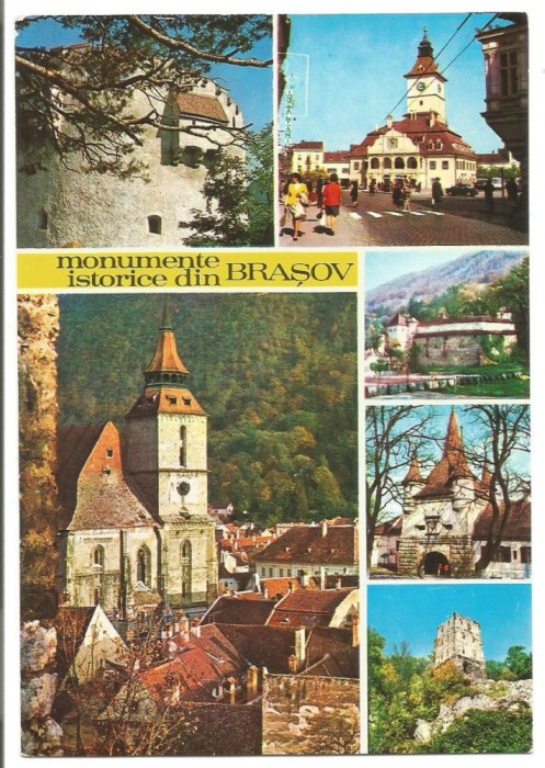 @carte postala(ilustrata)-BRASOV-Monumente istorice