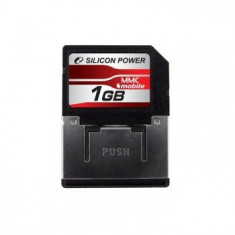 MMC SILICON POWER; model: SP001GBMMM100V10; capacitate: 1 GB; culoare: NEGRU foto