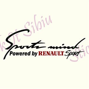 Sports Mind By Renault_Tuning Auto_Cod: CST-568_Dim: 25 cm. x 9.2 cm. Sports Mind By Renault_Tuning Auto_Cod: CST-568_Dim: 25 cm. x 9.2 cm.