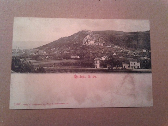Cp Austria clasica, Pitten , pre 1904 Necirculata , Vedere Generala + Gara