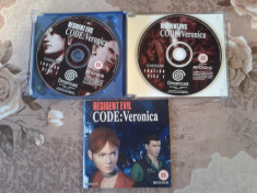 joc pentru consola retro,SEGA DREAMCAST ,PAL, RESIDENT EVIL CODE VERONICA foto