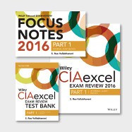 Wiley Ciaexcel Exam Review + Test Bank + Focus Notes 2016: Part 1, Internal Audit Basics Set foto