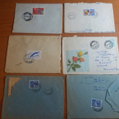 lot 6 plicuri circulate anii '60 - in toate plicurile sunt si scrisori (17)