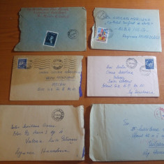 lot 6 plicuri circulate anii '60 - in toate plicurile sunt si scrisori (18)