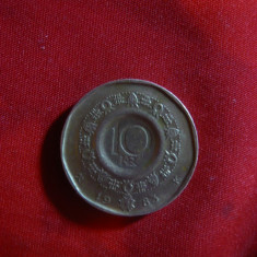 Moneda 10 kor. 1983 Norvegia , bronz ,cal.apr.NC