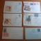 lot 6 plicuri circulate anii &#039;60 - in toate plicurile sunt si scrisori (14)
