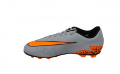 Ghete fotbal Nike Hypervenom Phade II FG-R pentru copii, Grey/Orange, 38 foto