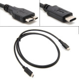 Cablu USB 3.1 Type C la Micro USB 3.0 Hard Drive Smartphone CELL PHONE PC, Samsung Galaxy S5