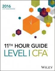 Wiley 11th Hour Guide for 2016 Level I Cfa Exam foto