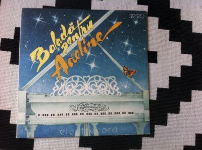 Balada pentru Adeline Radu Alexandru Simu pian disc vinyl lp muzica romantic pop foto