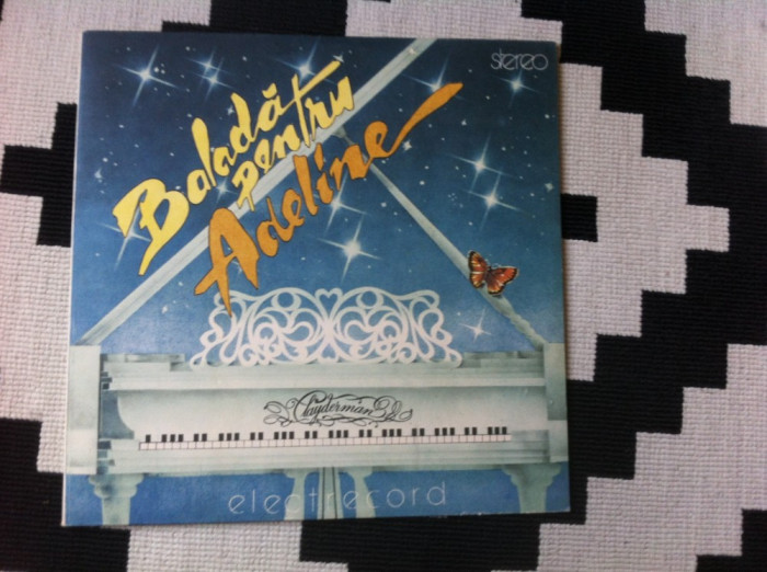 Balada pentru Adeline Radu Alexandru Simu disc vinyl lp muzica pian romantic pop