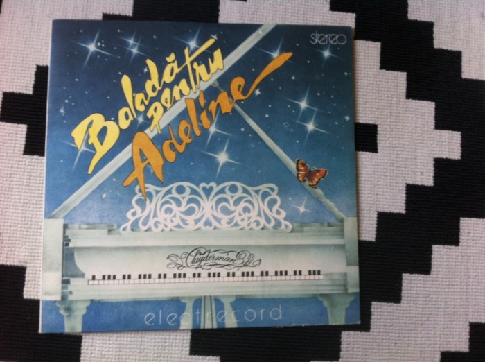 Balada pentru Adeline Radu Alexandru Simu pian disc vinyl lp muzica romantic pop