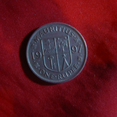 Moneda 1 rupie 1997 Mauritiu , nichel