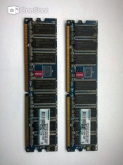 Kit memorie PC desktop RAM DDR1 SDRAM 2 placute 1Gb fiecare 400MHz KINGMAX foto