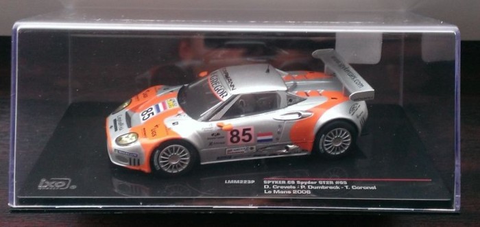 Macheta Spyker C8 Spyder GT2R - LeMans 2006 no.85 - scara 1/43 IXO (Le Mans)