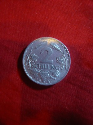 Moneda 2 Shilling 1947 Austria cal.apr.NC foto