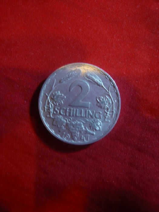 Moneda 2 Shilling 1947 Austria cal.apr.NC