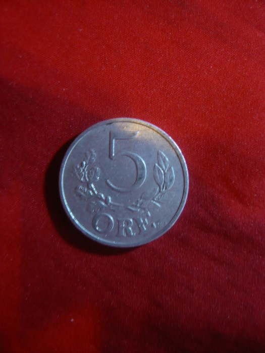 Moneda 5 ore 1941 Danemarca , aluminiu , cal.F.Buna