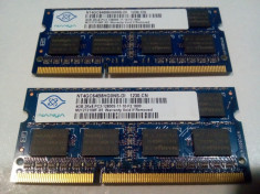 Memorii RAM DDR3 kit 8GB (2modulex4GB) NANYA 2RX8 PC3 12800 la 1600Mhz laptop foto