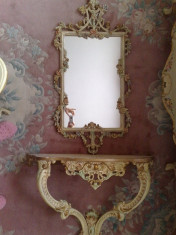 consola cu oglinda stil baroc venetian/rococo/shabby chic? foto