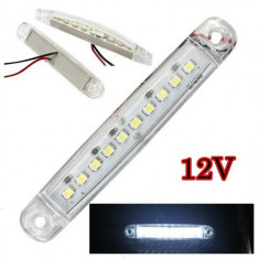 Lampa laterala/fata CU 10 LED SMD 12V alba premium foto