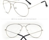 Ochelari silver fantezie lentila transparenta unisex