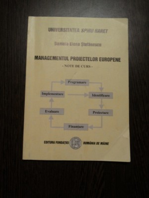 MANAGEMENTUL PROIECTELOR EUROPENE Note de Curs - Daniela E. Stefanescu - 2005 foto