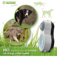 Aparat portabil cu ultrasunete si senzor PIR anti caini si pisici HK1 70565 foto