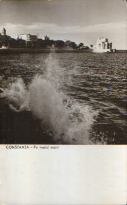Romania - CP circulata 1961 - Constanta- Pe malul marii - 2/scan foto