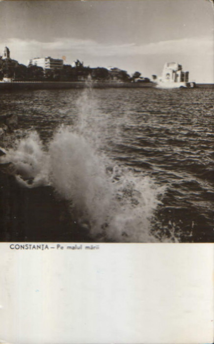 Romania - CP circulata 1961 - Constanta- Pe malul marii - 2/scan