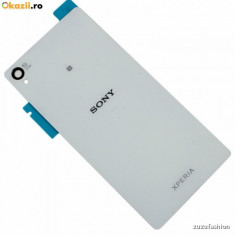 CAPAC SPATE BATERIE Sony Xperia Z 3 Z3 ALB ORIGINAL + adeziv foto