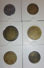 Romania 6 Monede-2 x 2000 Lei 1946,500 Lei 1946,2 x 500 Lei 1945,10000 Lei 1947 foto