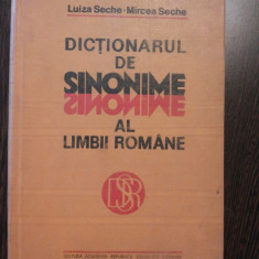 DICTIONAR DE SINONIME AL LIMBII ROMANE - Luiza Seche - Editura Academiei, 1982