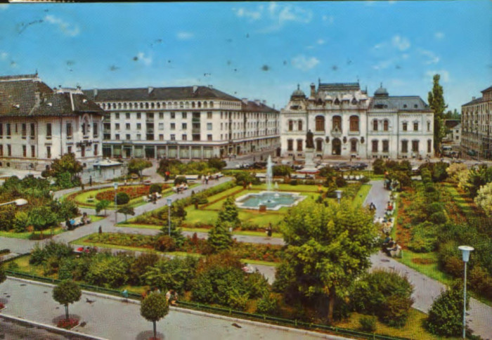 Romania - Carte postala circulata 1973 - Craiova - Centrul orasului