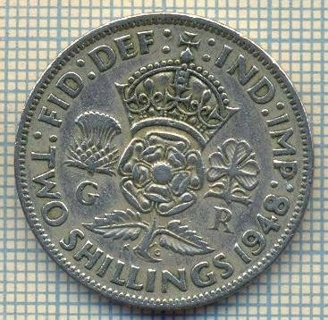 9514 MONEDA -MAREA BRITANIE -TWO SHILLINGS(FLORIN)-anul 1948-starea care se vede foto