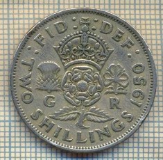 9605 MONEDA -MAREA BRITANIE -TWO SHILLINGS(FLORIN)-anul 1950-starea care se vede